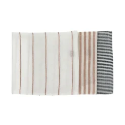 Pomax Linge De Table-ADRIATICO - set/3 serviettes - coton / lin - L 40 x W 40 cm - mix de couleurs