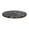 Pomax Concepts Modulaires-AGATA - dessus de table pour Granada - pierre d'agate - DIA 45 x H 4 cm - café