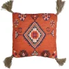 Pomax Coussins-AIDA - coussin - coton / jute - L 45 x W 45 cm - orange