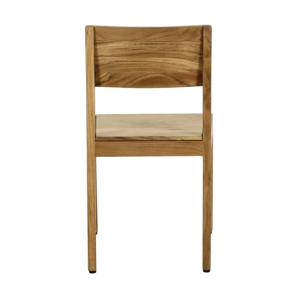 Pomax Chaises-ALBERTON - chaise - bois d'acacia - L 46 x W 47 x H 86 cm - naturel