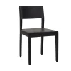 Pomax Chaises-ALBERTON - chaise - bois de mangier - L 46 x W 47 x H 86 cm - noir
