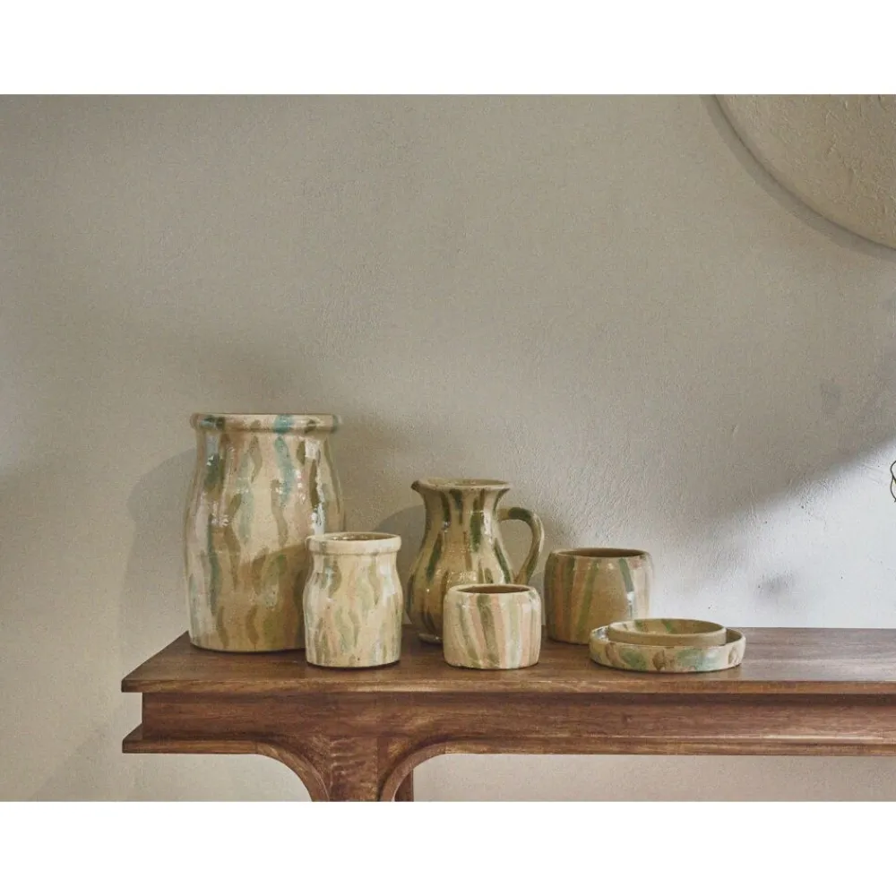 Pomax Objets De Décoration-ALEXANDRIA - vase - terracotta - DIA 26 x H 40 cm - mix de couleurs