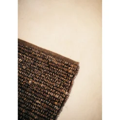 Pomax Tapis-ALICE - tapis à poils ras - laine - L 300 x W 200 cm (+ - 7 cm ) - brun