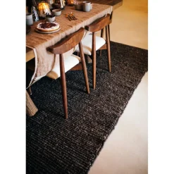 Pomax Tapis-ALICE - tapis à poils ras - laine - L 240 x W 180 cm (+ - 7 cm ) - brun