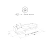 Pomax Concepts Modulaires-ALL IN HOUSE SERVICE - canapé d'angle L -