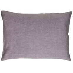 Pomax Coussins-ALPHA BASICS - coussin - lin - L 70 x W 50 cm - lavande