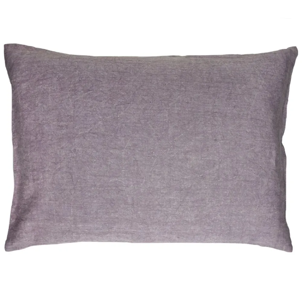 Pomax Coussins-ALPHA BASICS - coussin - lin - L 70 x W 50 cm - lavande