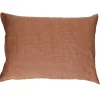 Pomax Coussins-ALPHA BASICS - coussin - lin - L 70 x W 50 cm - cannelle