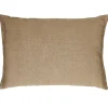 Pomax Coussins-ALPHA BASICS - coussin - lin - L 70 x W 50 cm - ocre