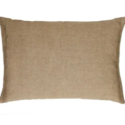 Pomax Coussins-ALPHA BASICS - coussin - lin - L 70 x W 50 cm - ocre