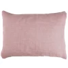Pomax Coussins-ALPHA BASICS - coussin - lin - L 70 x W 50 cm - poudre rose