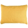 Pomax Coussins-ALPHA BASICS - coussin - lin - L 70 x W 50 cm - moutarde
