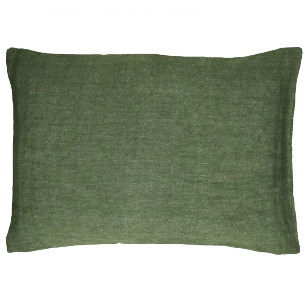 Pomax Coussins-ALPHA BASICS - coussin - lin - L 70 x W 50 cm - vert