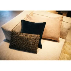 Pomax Coussins-ALPHA BASICS - coussin - lin - L 70 x W 50 cm - naturel