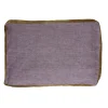 Pomax Coussins-ALPHA BORDERS - coussin - lin / velours - L 60 x W 40 cm - lavande