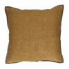Pomax Coussins-ALPHA OPPOSITES - coussin - lin / coton - L 45 x W 45 cm - camel