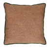 Pomax Coussins-ALPHA OPPOSITES - coussin - lin / coton - L 45 x W 45 cm - pêche