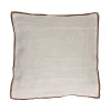 Pomax Coussins-ALPHA OPPOSITES - coussin - lin / coton - L 45 x W 45 cm - cannelle