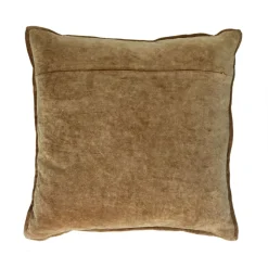 Pomax Coussins-ALPHA OPPOSITES - coussin - lin / coton - L 45 x W 45 cm - camel
