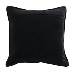 Pomax Coussins-ALPHA OPPOSITES - coussin - lin / coton - L 45 x W 45 cm - chocolat