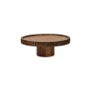 Pomax Plateaux-ALPHONSO - plat à gâteau - bois de mangier - DIA 28 x H 10 cm - noyer