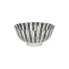 Pomax Vaisselle-ALTO - bol à céréales - porcelaine - DIA 12 x H 6 cm - noir/blanc