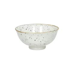 Pomax Vaisselle-ALTO - bol à céréales - porcelaine - DIA 12 x H 6 cm - noir/blanc