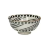 Pomax Vaisselle-ALTO - bol à céréales - porcelaine - DIA 12 x H 6 cm - noir/blanc