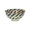 Pomax Vaisselle-ALTO - bol à céréales - porcelaine - DIA 12 x H 6 cm - noir/blanc