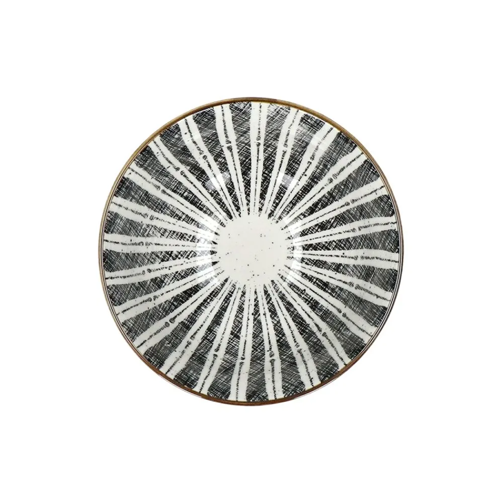 Pomax Vaisselle-ALTO - bol à céréales - porcelaine - DIA 12 x H 6 cm - noir/blanc