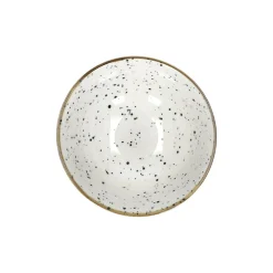 Pomax Vaisselle-ALTO - bol à céréales - porcelaine - DIA 12 x H 6 cm - noir/blanc