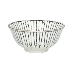 Pomax Vaisselle-ALTO - bol à soupe - porcelaine - DIA 15,5 x H 7 cm - noir/blanc