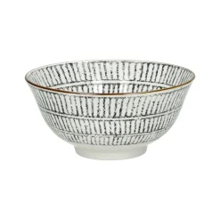 Pomax Vaisselle-ALTO - bol à soupe - porcelaine - DIA 15,5 x H 7 cm - noir/blanc