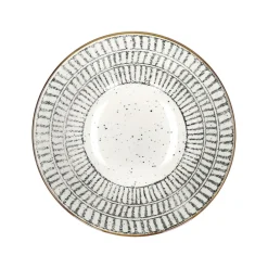 Pomax Vaisselle-ALTO - bol à soupe - porcelaine - DIA 15,5 x H 7 cm - noir/blanc