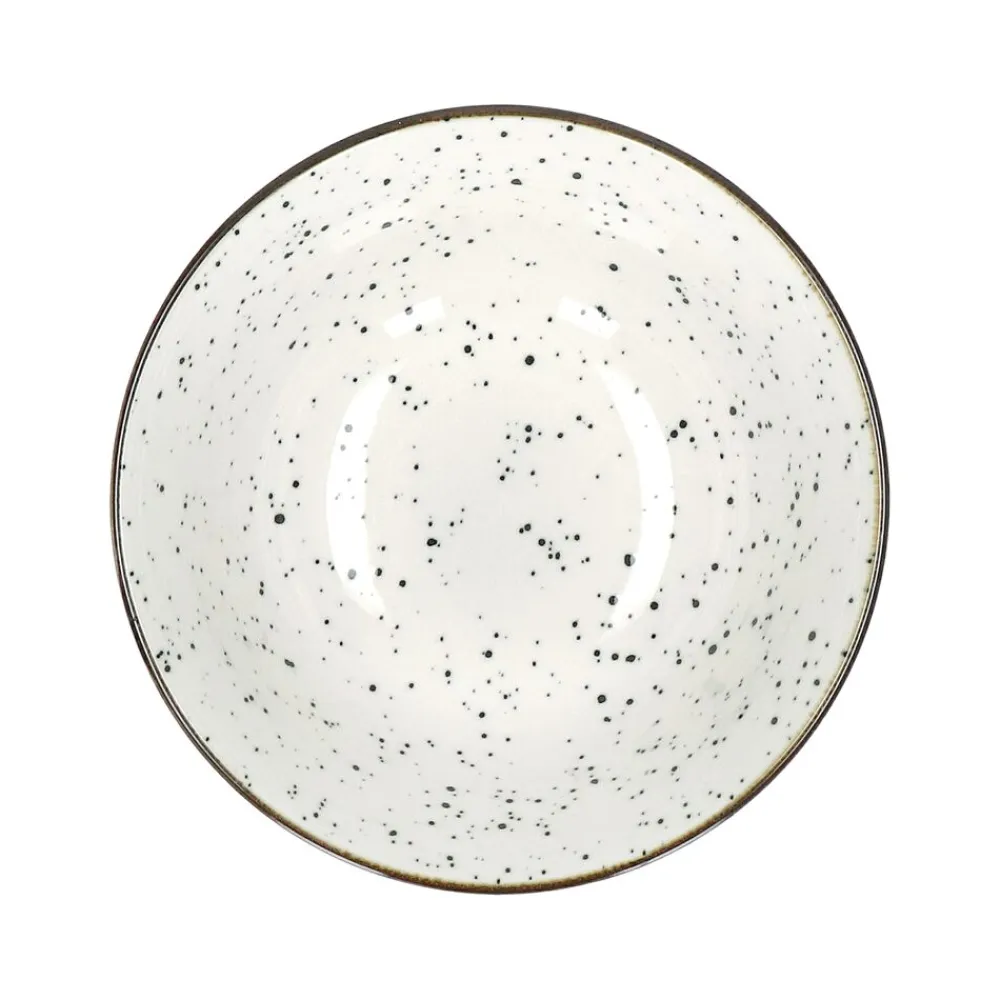 Pomax Vaisselle-ALTO - bol à soupe - porcelaine - DIA 15,5 x H 7 cm - noir/blanc