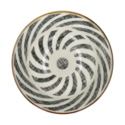 Pomax Vaisselle-ALTO - bol à soupe - porcelaine - DIA 15 x H 7 cm - noir/blanc