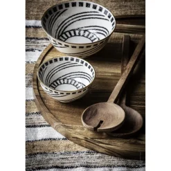 Pomax Vaisselle-ALTO - bol à soupe - porcelaine - DIA 15 x H 7 cm - noir/blanc