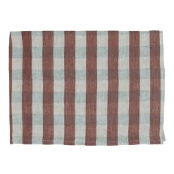 Pomax Linge De Table-AMALIA - nappe de table - lin - L 300 x W 170 cm - rouge