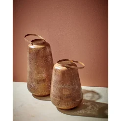 Pomax Lanternes-AMANI - lanterne - métal - DIA 25 x H 35 cm - rouille
