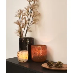 Pomax Photophores / T-lights-AMBER - photophore - verre - DIA 16 x H 23 cm - brun
