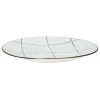Pomax Vaisselle-ANAFI - assiette plate - porcelaine - DIA 26,5 cm - bleu