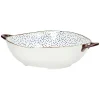 Pomax Vaisselle-ANAFI - plat à four/bol - porcelaine - L 31 x W 24,5 x H 7,5 cm - bleu