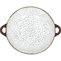 Pomax Vaisselle-ANAFI - plat à four/bol - porcelaine - L 31 x W 24,5 x H 7,5 cm - bleu