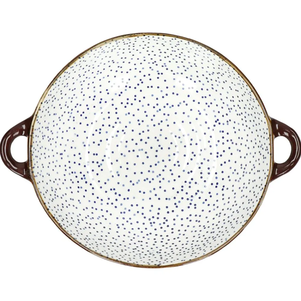 Pomax Vaisselle-ANAFI - plat à four/bol - porcelaine - L 31 x W 24,5 x H 7,5 cm - bleu