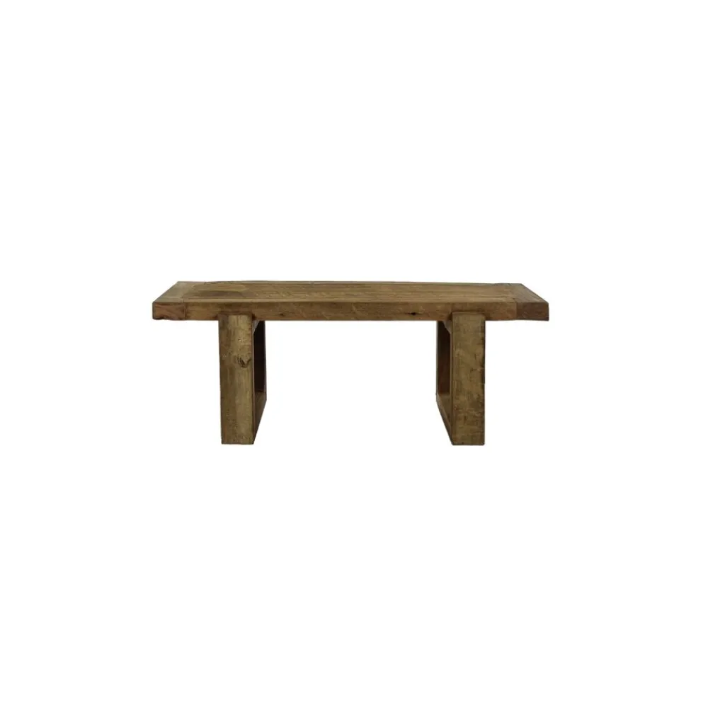 Pomax Bancs-ANDALUCIA - banc - bois récupéré - L 120 x W 40 x H 45 cm - naturel