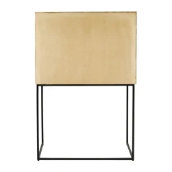 Pomax Armoires-ANGELA - armoire - bois de mangier / métal - L 80 x W 40 x H 125 cm - naturel