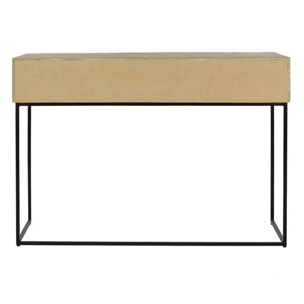 Pomax Consoles-ANGELA - console - bois de mangier / métal - L 120 x W 40 x H 85 cm - naturel