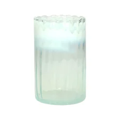 Pomax Photophores / T-lights-AO - photophore - verre - DIA 12 x H 19 cm - blanc