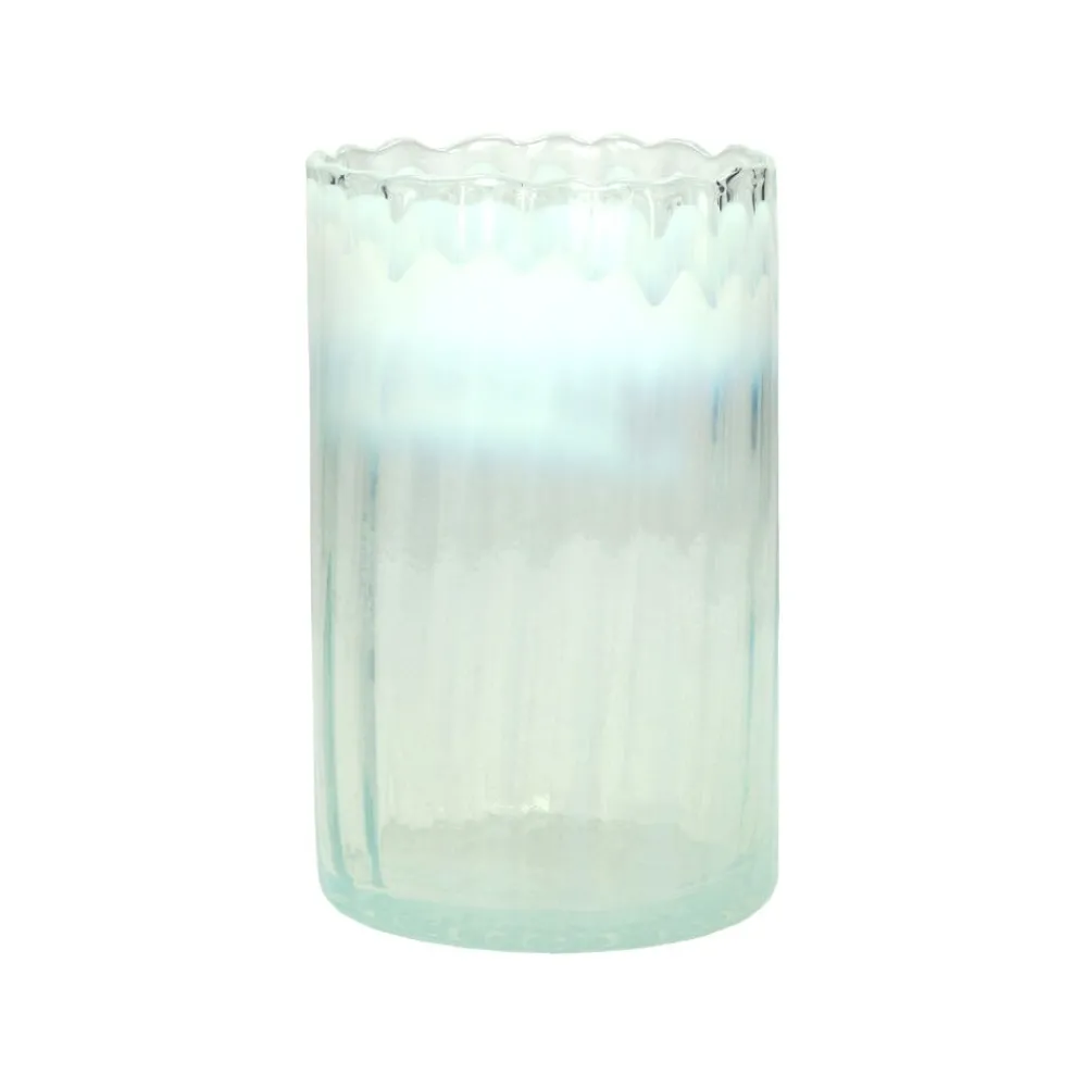 Pomax Photophores / T-lights-AO - photophore - verre - DIA 12 x H 19 cm - blanc