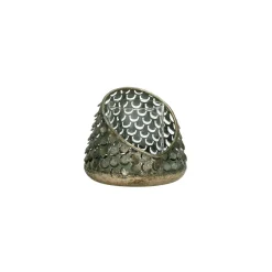 Pomax Photophores / T-lights-ARMADILLO - photophore - métal / verre - DIA 11 x H 9,5 cm - brass